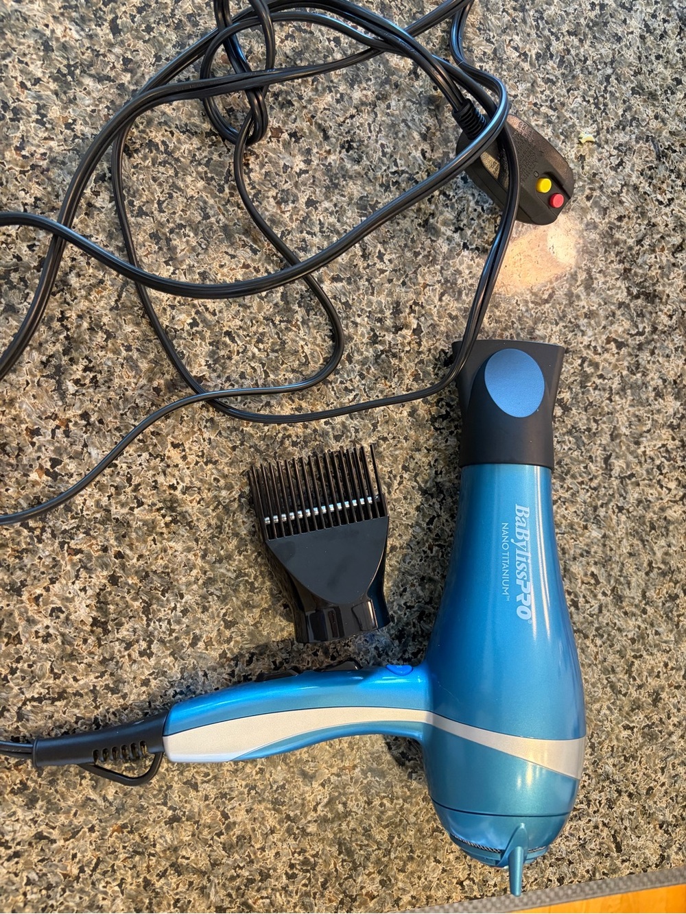 BaBylissPRO Blue Hair Dryer with Styling Nozzle